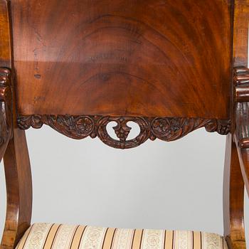 Nojatuolipari, Biedermeier, 1820-40-luku.