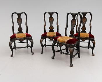 STOLAR, 4 st, senbarock, 1700-tal.