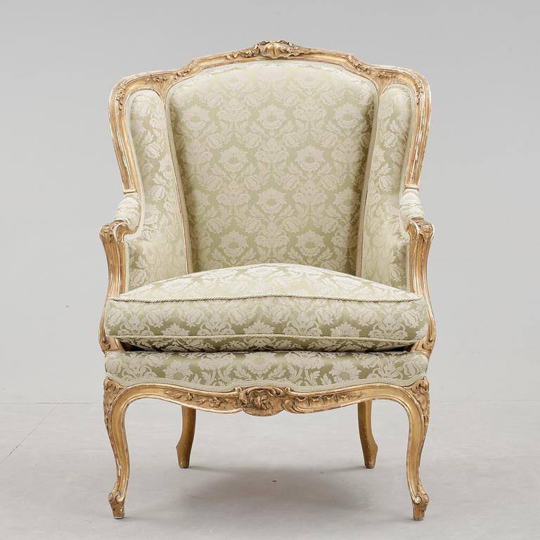 BERGÈRE, rokokostil, omkr 1900.