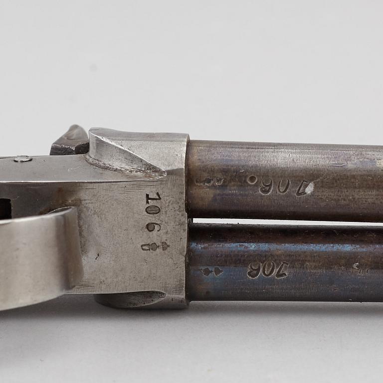 SLAGLÅSPISTOLER, 3 st, 1800-tal.