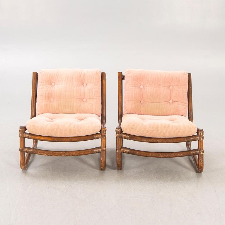 Fåtöljer, ett par, 1970-80-tal.