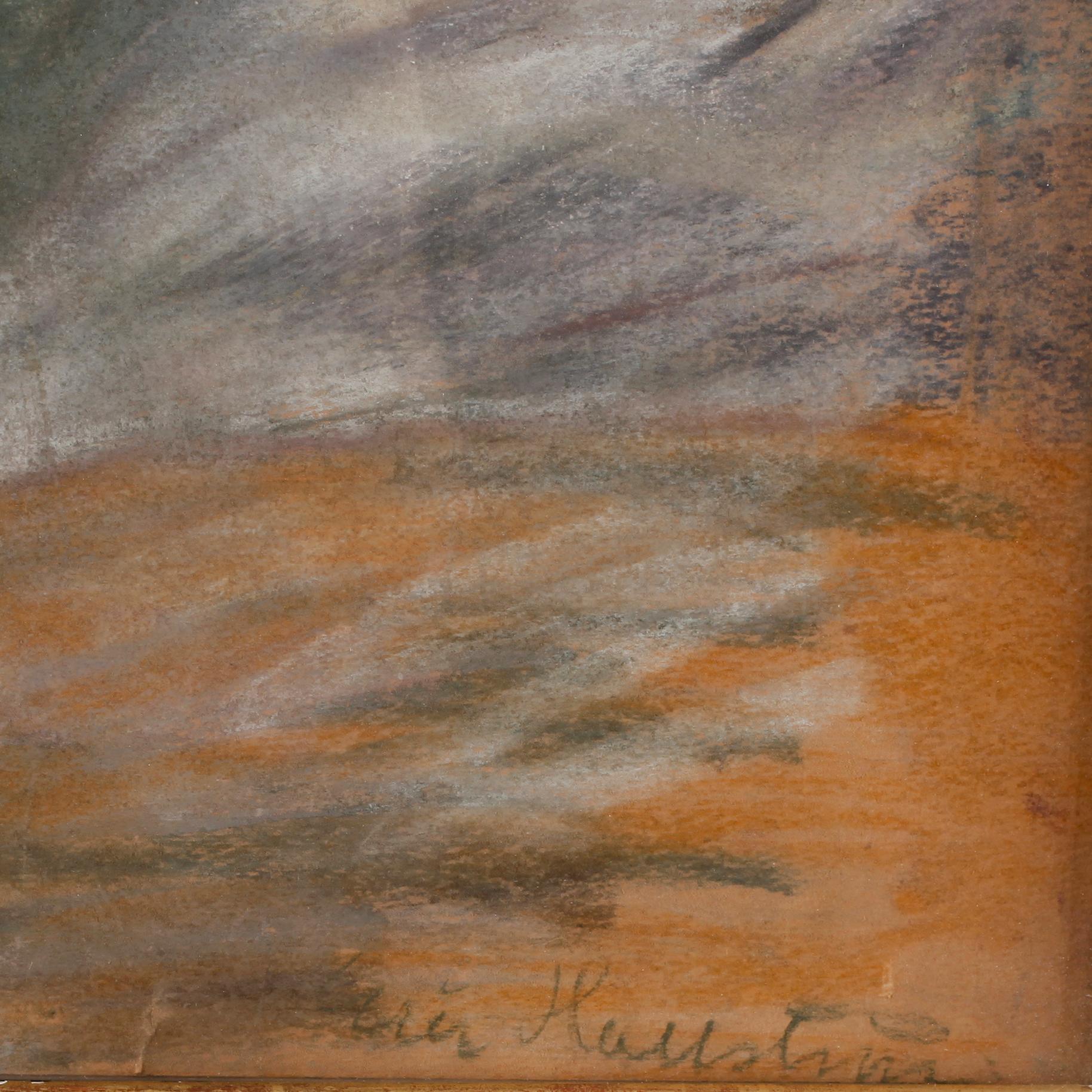 ERIC HALLSTRÖM, pastell. Sign.