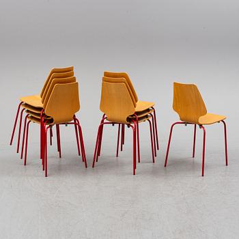 A set of eight chairs, Labofa, Denmark, late 20th century.