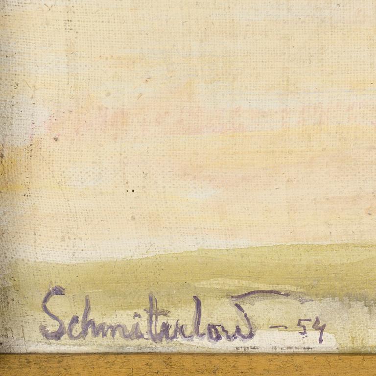 BERTRAM SCHMITERLÖW, olja på duk, signerad och daterad -54.