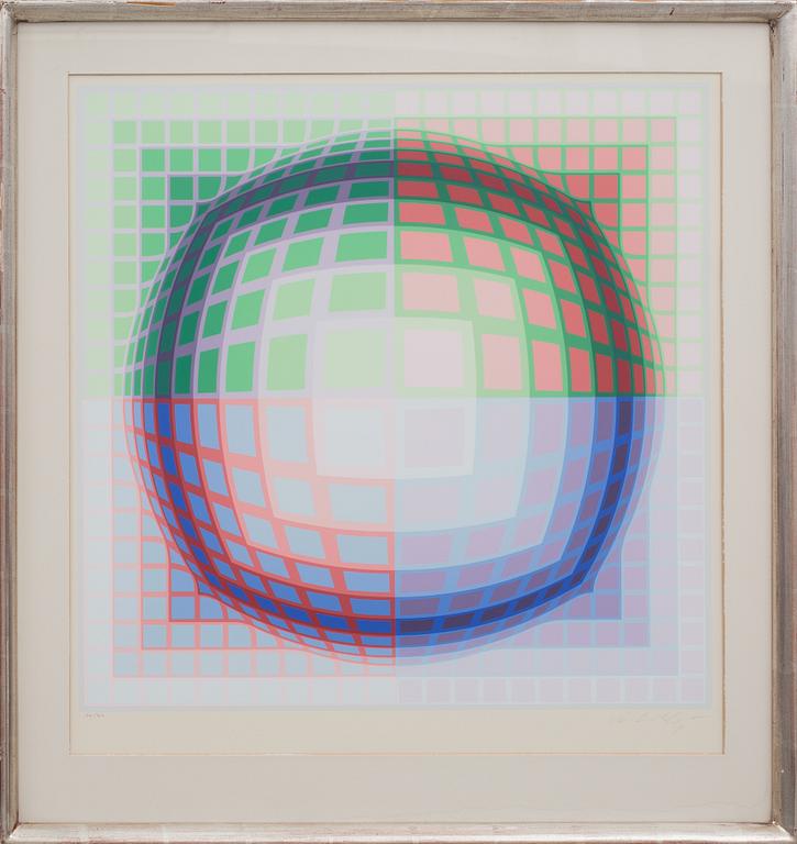 VICTOR VASARELY, färgserigrafi, signerad och numrerad 170/267.