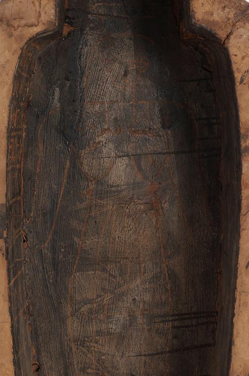 MUMMY SARCOPHAGUS, Egypt, Third Intermediate Period, circa 700-800 BC.