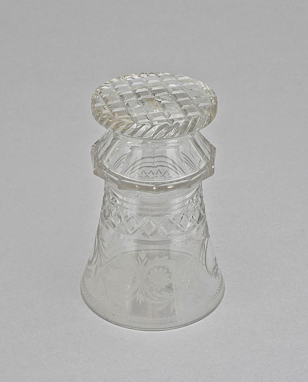 POKAL, glas, senempire, troligen Böhmen och 1800-talets mitt.