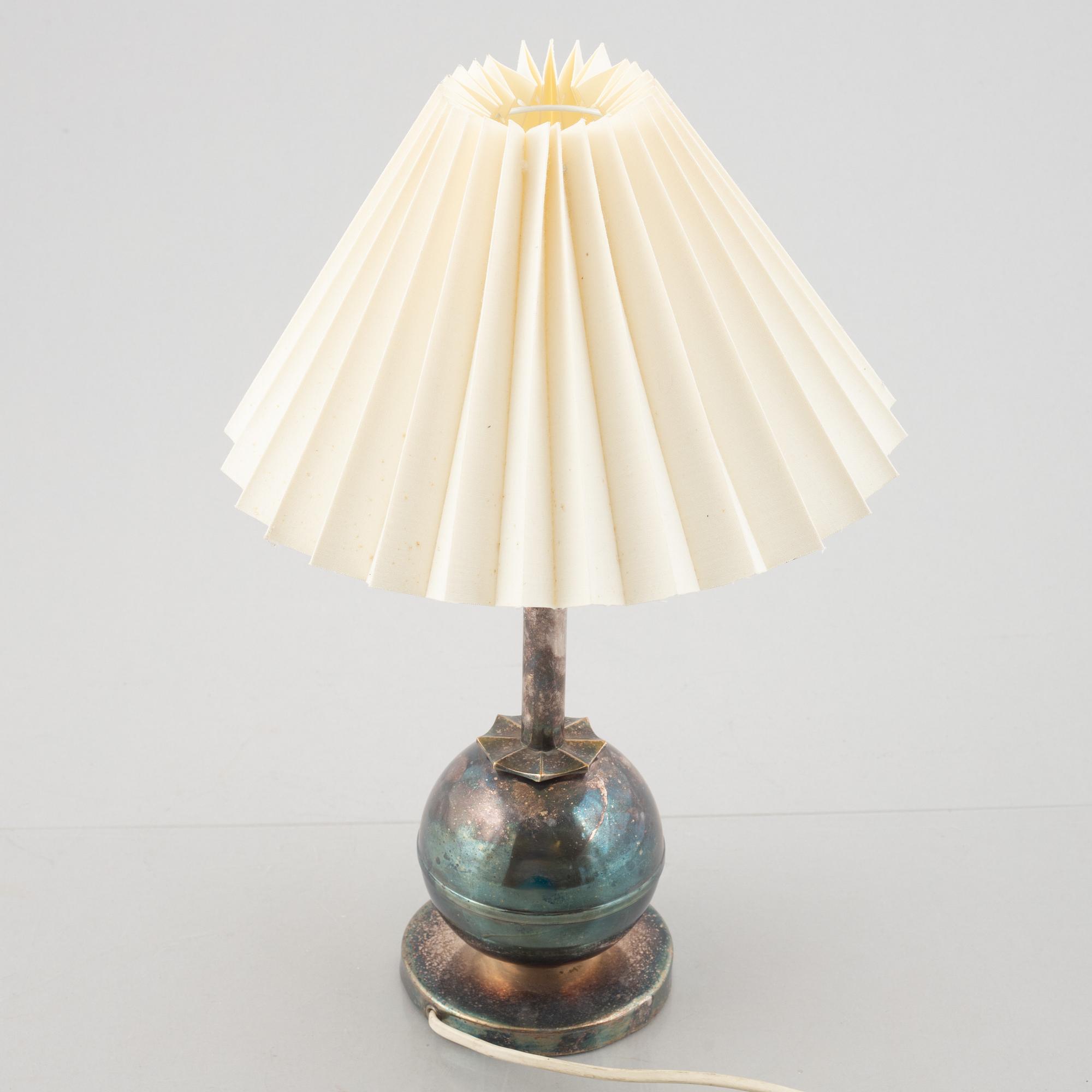 A table lamp, CG Hallberg, 1920's/30's.