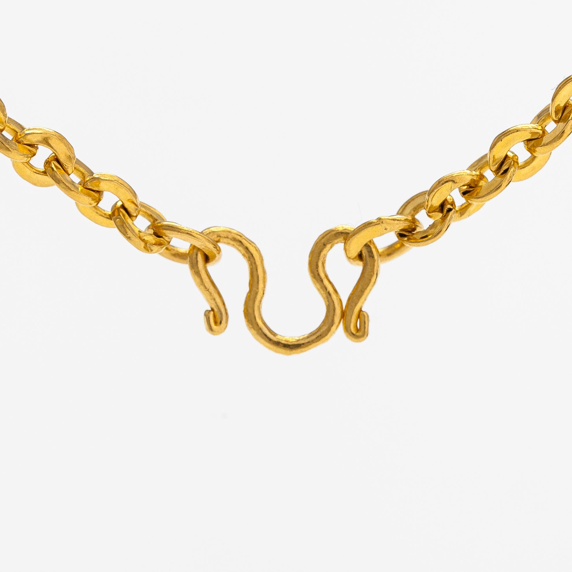 Halsband, ca 24K guld.