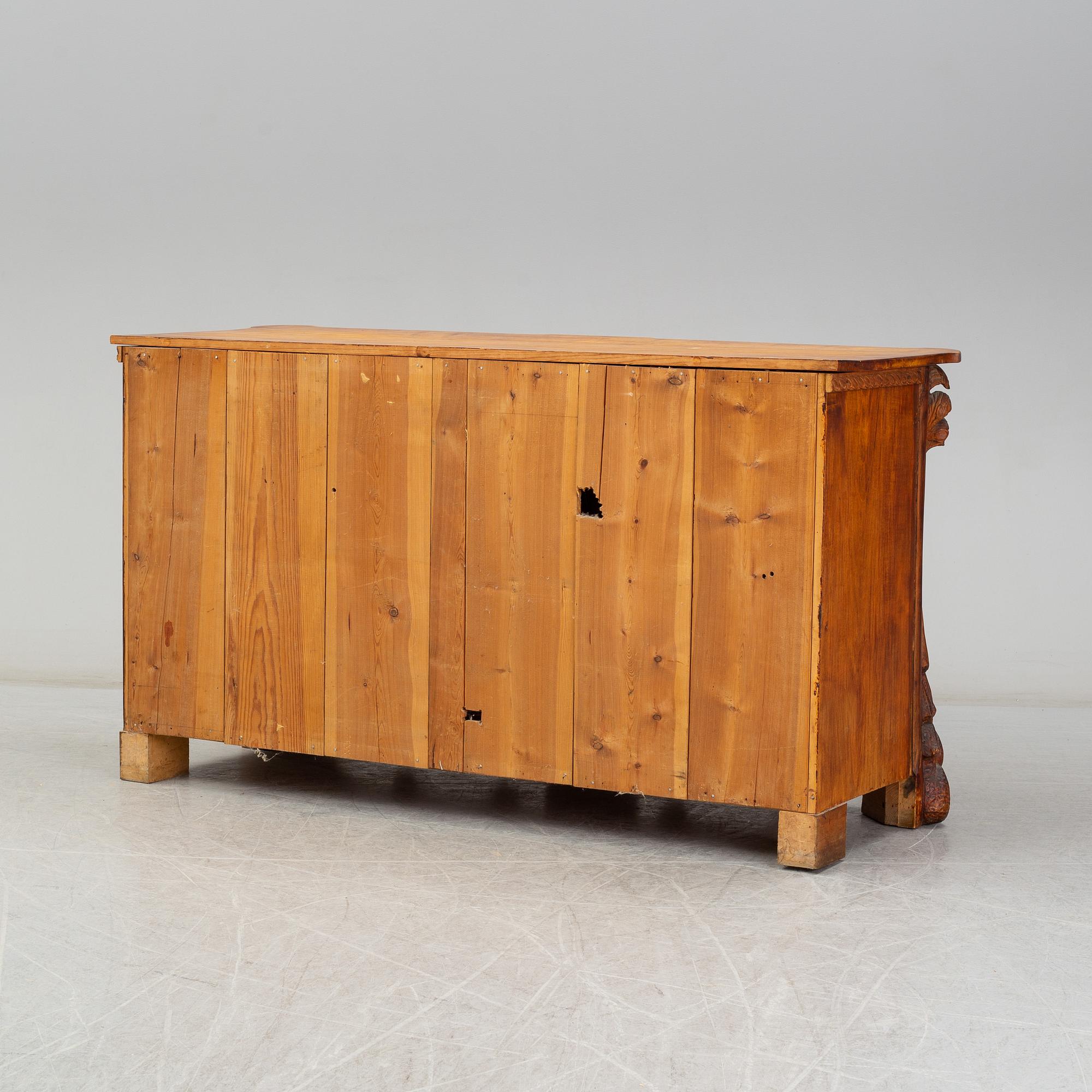 KNUT FJAESTAD, a folk art sideboard, Sweden, the former part of the 20th C.