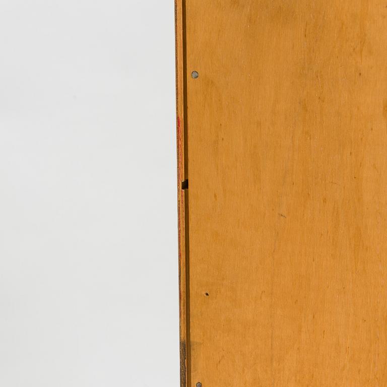 A Billnäs oak wood archive cabinet, Finland mid-20th century.
