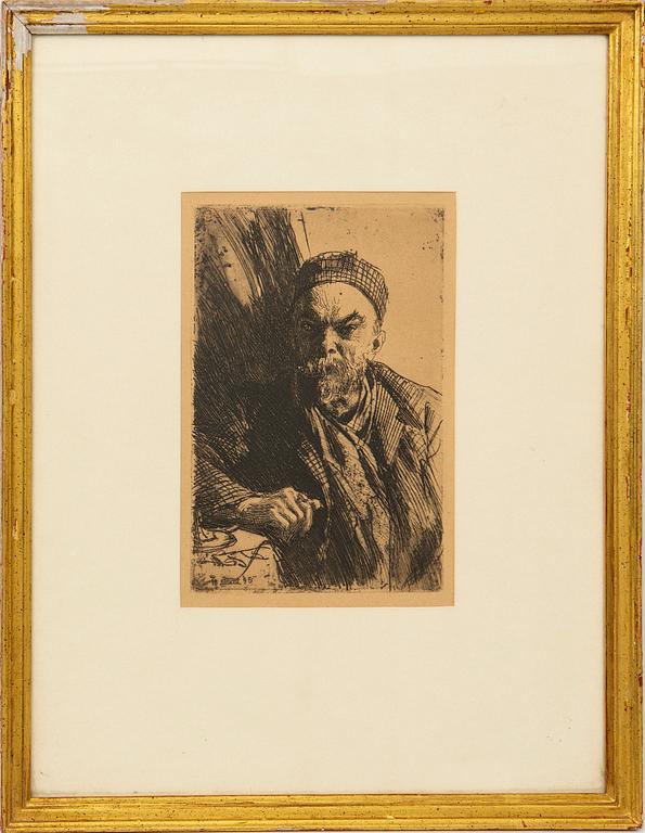 Anders Zorn, " etsning ur den osignerade upplagan av Ord och Bild 1910.