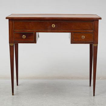 A Swedish late gustavian writing desk, late 18th century.
