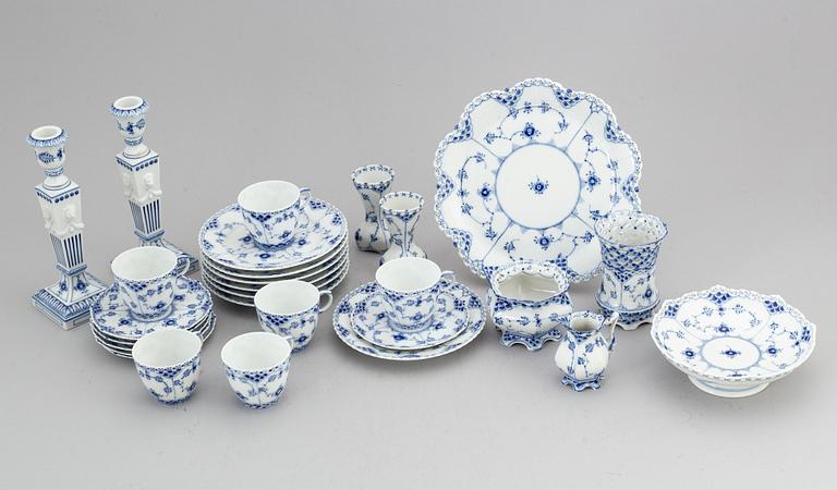 KUNGLIG DANSK, servis,  "Musselmalet", 22 delar.