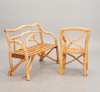TRÄDGÅRDSMÖBLEMANG, 4 delar, 1900-tal.
