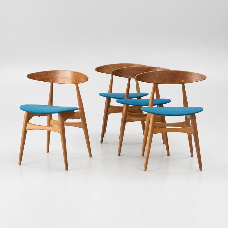 Hans J. Wegner, stolar 4 st, modellnr CH 30, Carl Hansen & Son, Danmark.