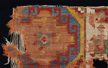 An 18th century Cappadocia 'Memling Gül" fragment, c. 55 x 58 cm.