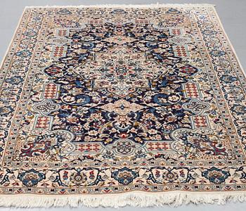 A CARPET, Nain, part silk, ca 258,5 x 165 cm.