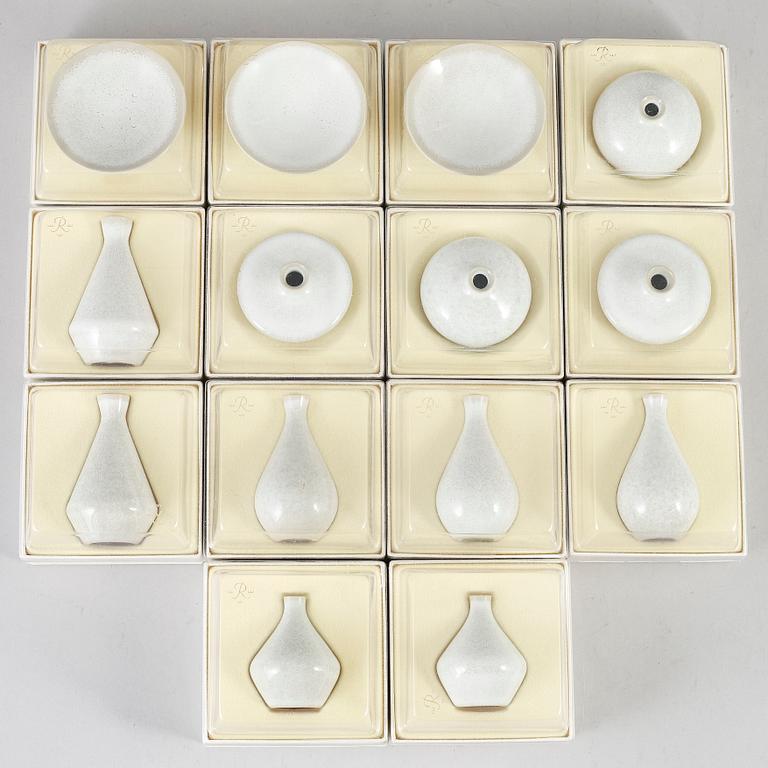 BERTIL LUNDGREN, 14 stoneware miniatures from Rörstrand.