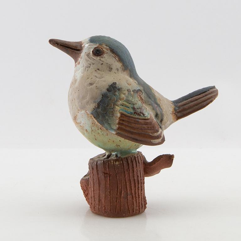 Tyra Lundgren, Sculpture Bird on Stump.