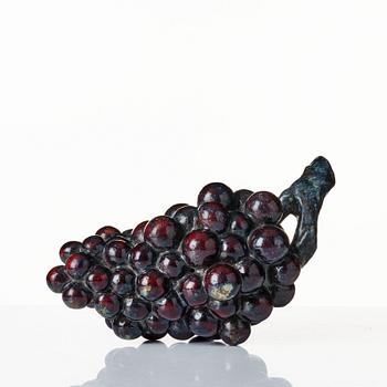 Hans Hedberg, a faience sculpture of a bunch of grapes, Biot, France.