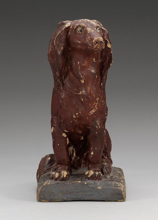 A  figure of a dog, Possilbly Marieberg, period of Ehrenreich, 1760-66. Unmarked.