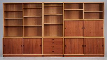 BOKHYLLA, 3 sektioner, Öresund, Börge Mogensen Karl Andersson&söner.