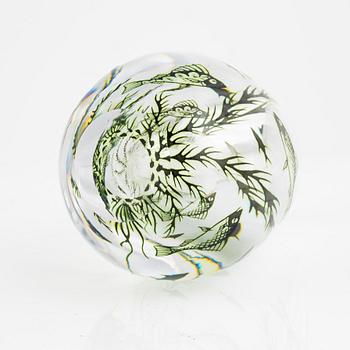 Edward Hald, vas, glas, "Fiskgraal", Orrefors.