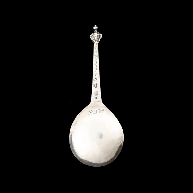 SUPSKED, silver, Otto Henrik Sjöberg, Falun (verksam 1726-1775 (1778)). Vikt 32g.