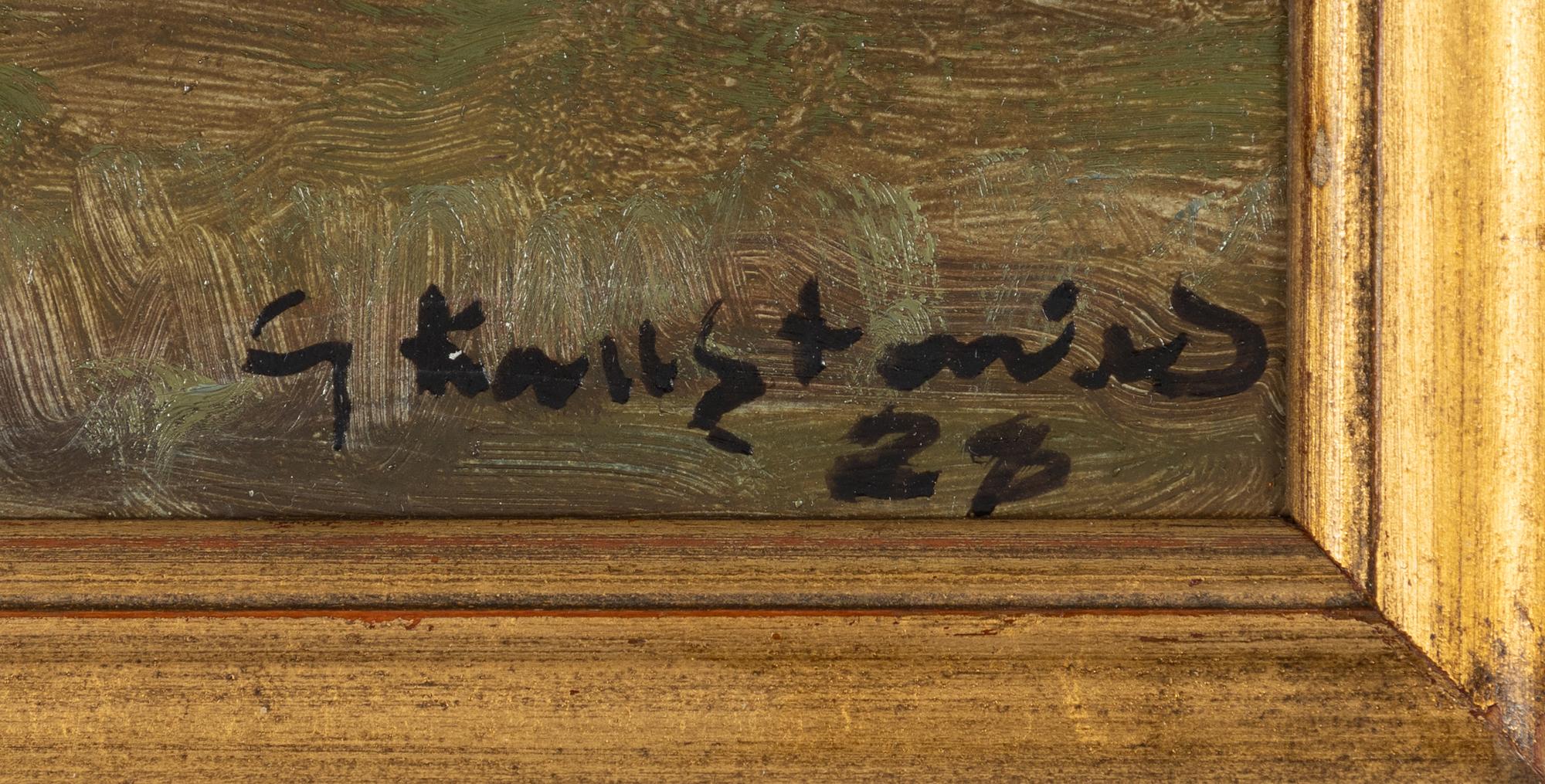 Gottfrid Kallstenius, Solnedgång över Vivassen från Nyslätt, Källvik.