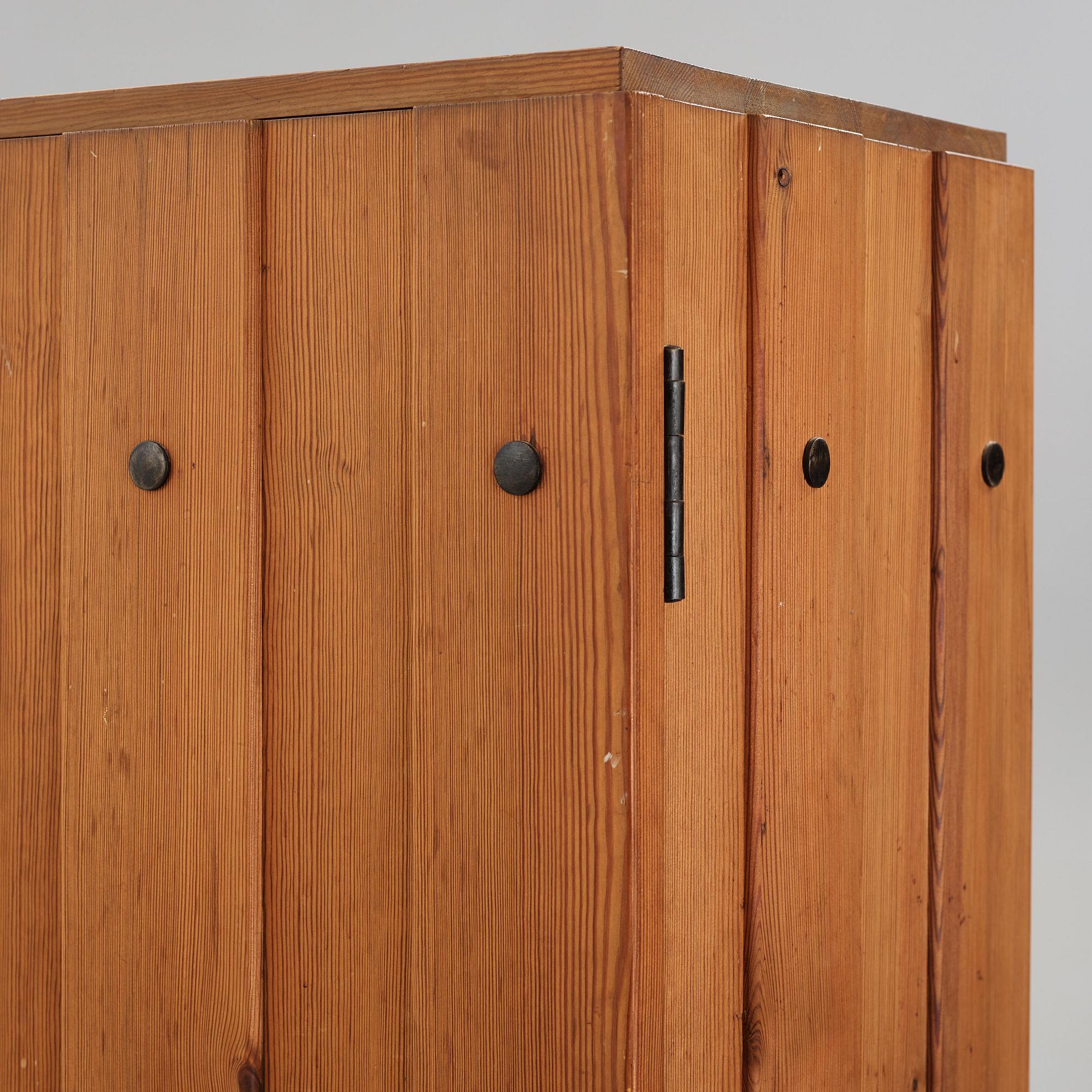 Axel Einar Hjorth, a stained pine "Lovö" cabinet, Nordiska Kompaniet, Sweden 1930's.