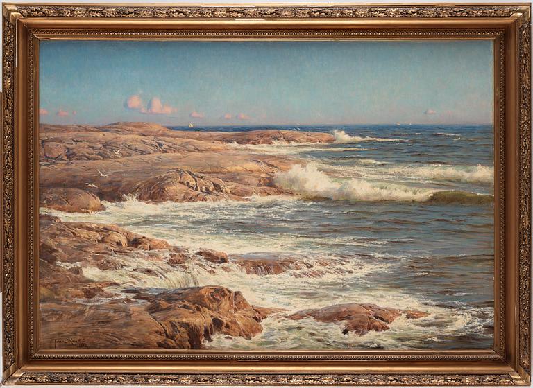 Johan Krouthén, Rocks by the sea, Marstrand.