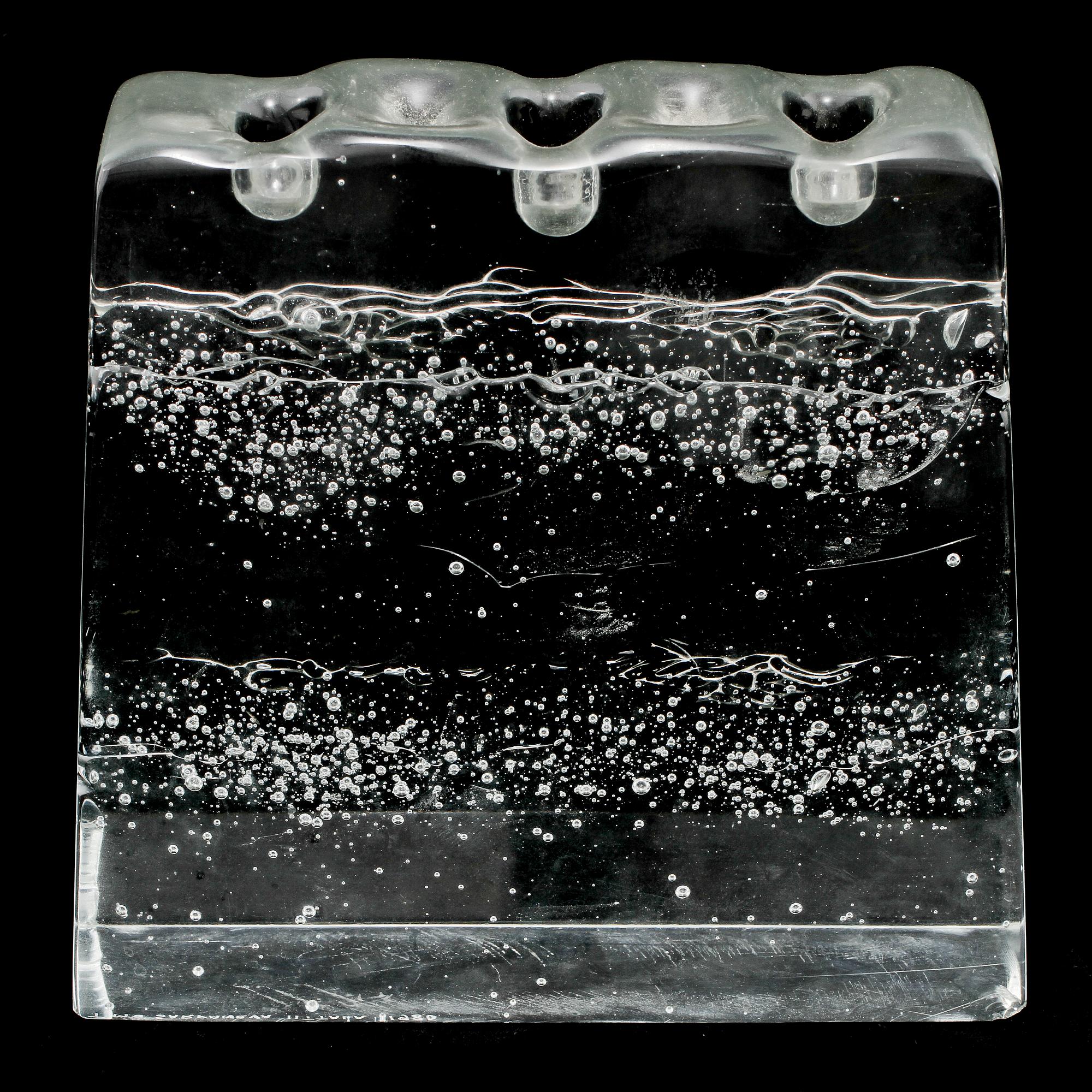 LJUSSTAKE, Timo Sarpaneva, Iittala, 1980, signerad.