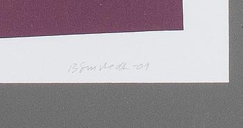 JUHANA BLOMSTEDT, serigrafi, signerad, daterad -09 och numrerad 64/100.