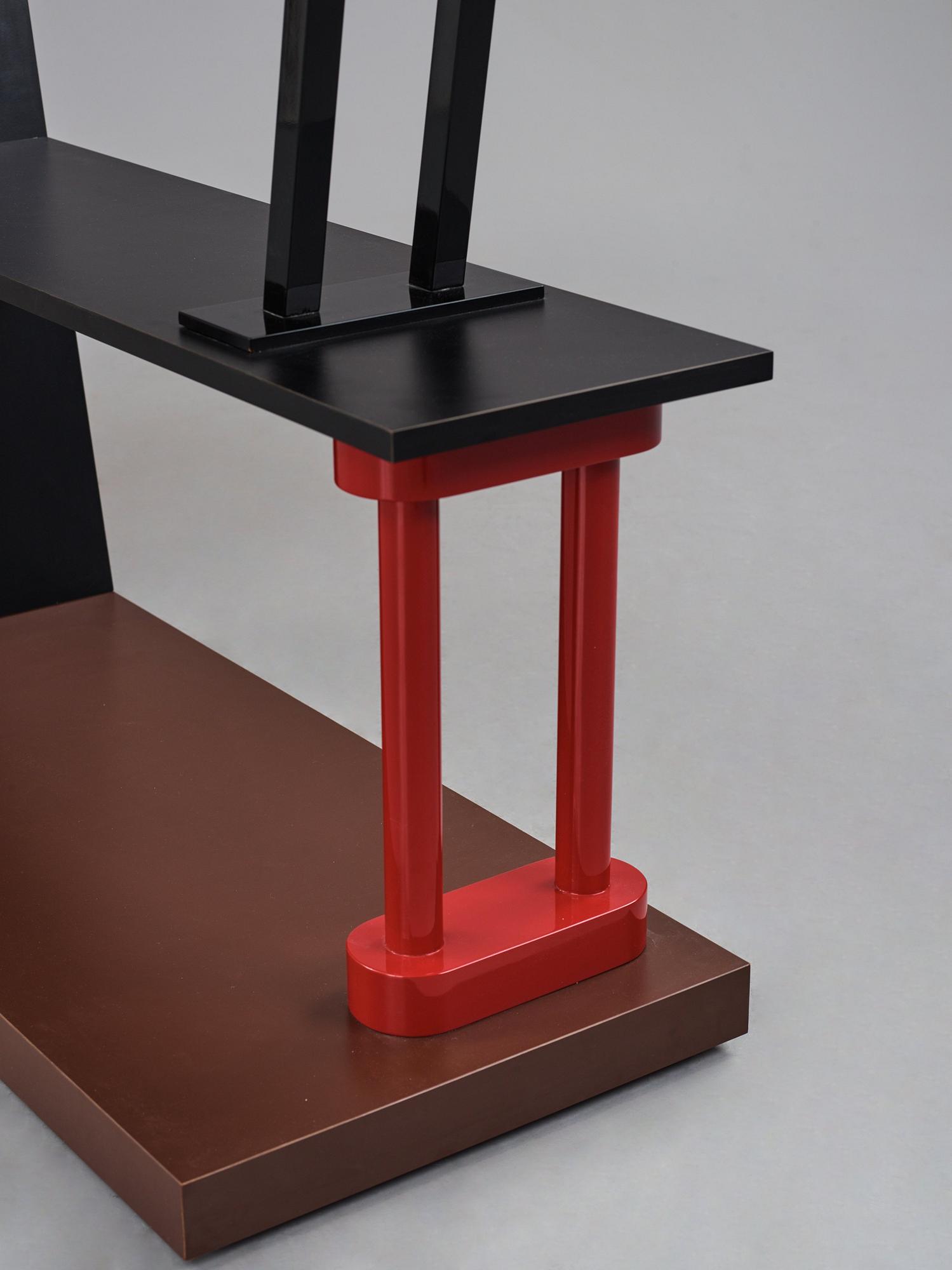 Ettore Sottsass, a "Malabar" bookcase, Memphis, Italy, post 1982.