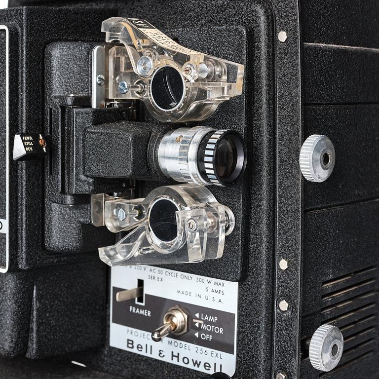 a Bell & Howell "Autoload" projector model 256 EXL, with case, U.S.A. Alva & Gunnar Myrdal Collection.