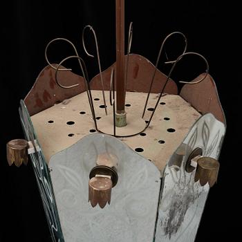 A Swedish Modern ceiling lamp, 1930-40's.