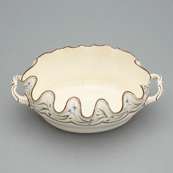 GLASSKÖLJARE, porslin, troligen Wedgewood, England, 1800-tal.