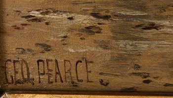 OKÄND KONSTNÄR, signerad Geo(George) Pearce, olja på duk.