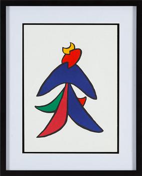 ALEXANDER CALDER, lithographe in colours, from Derrière le Miroir 1963.