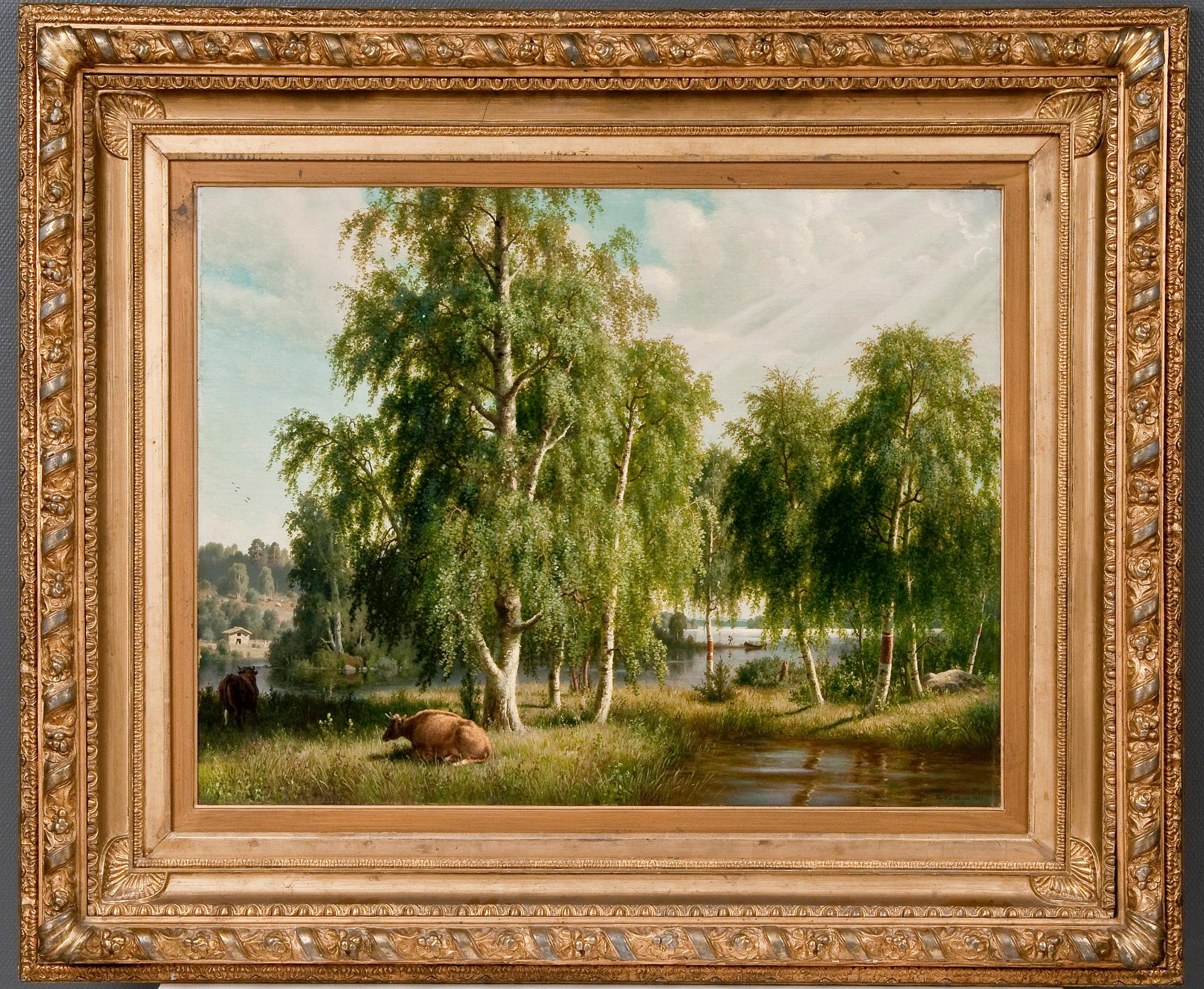 Ferdinand von Wright, SUMMER LANDSCAPE.