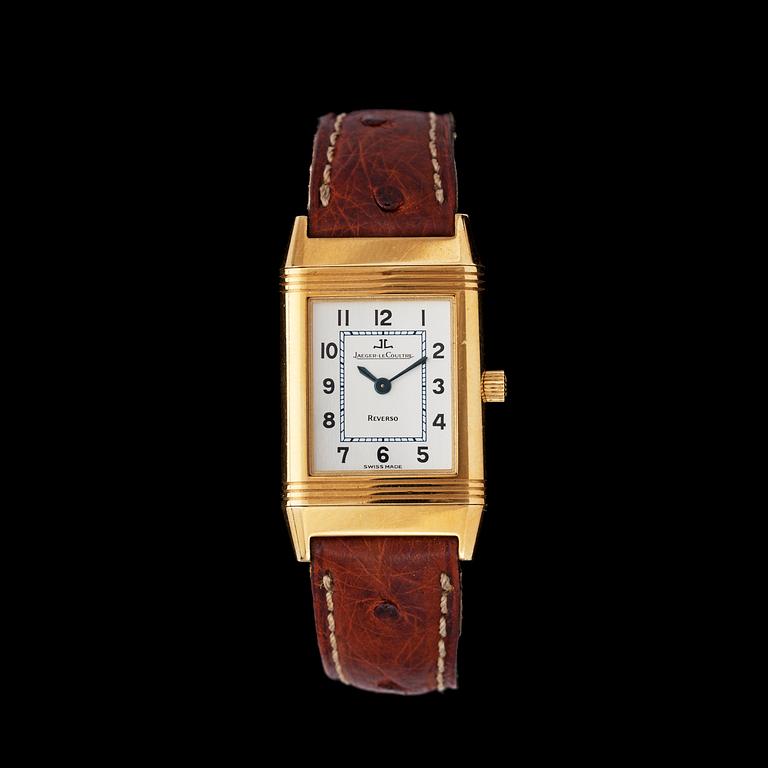 A Jaeger-le-Coultre gold ladie's wrist watch.