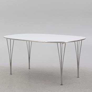 Bruno Mathsson & Piet Hein, matbord, "Superelips", Fritz Hansen, Danmark, 1981.