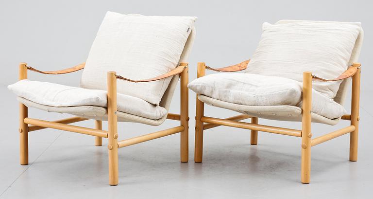 FÅTÖLJER, ett par, "Junker", Bror Boije, DUX, 1970/80-tal.