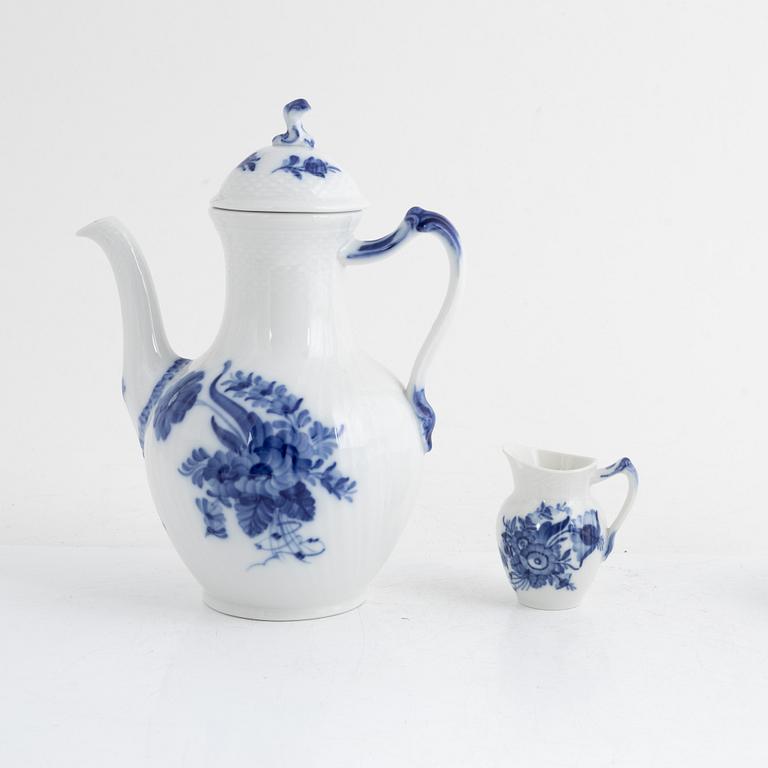 A 28-piece porcelain, "Blue Flower" coffee service, Royal Copenhagen, Denmark.