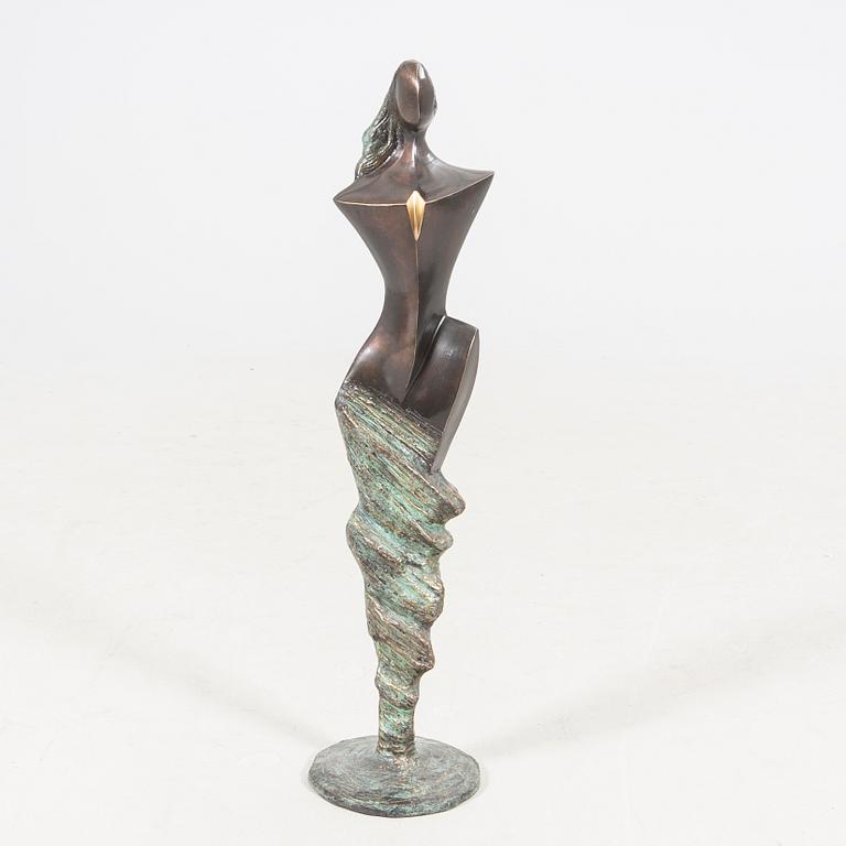 Stan Wys, skulptur signerad daterad och numrerad 2/4 AP 2005 patinerad brons.
