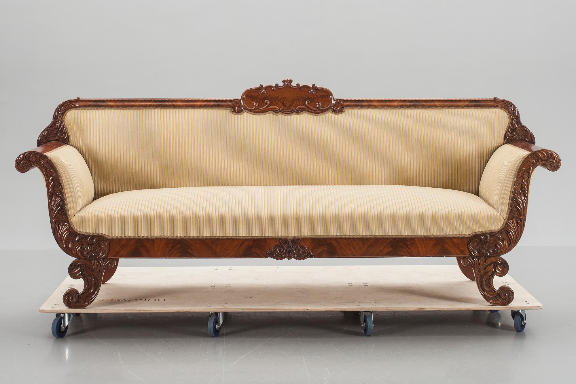 SOFFA, senempire, 1800-talets mitt/andra hälft.