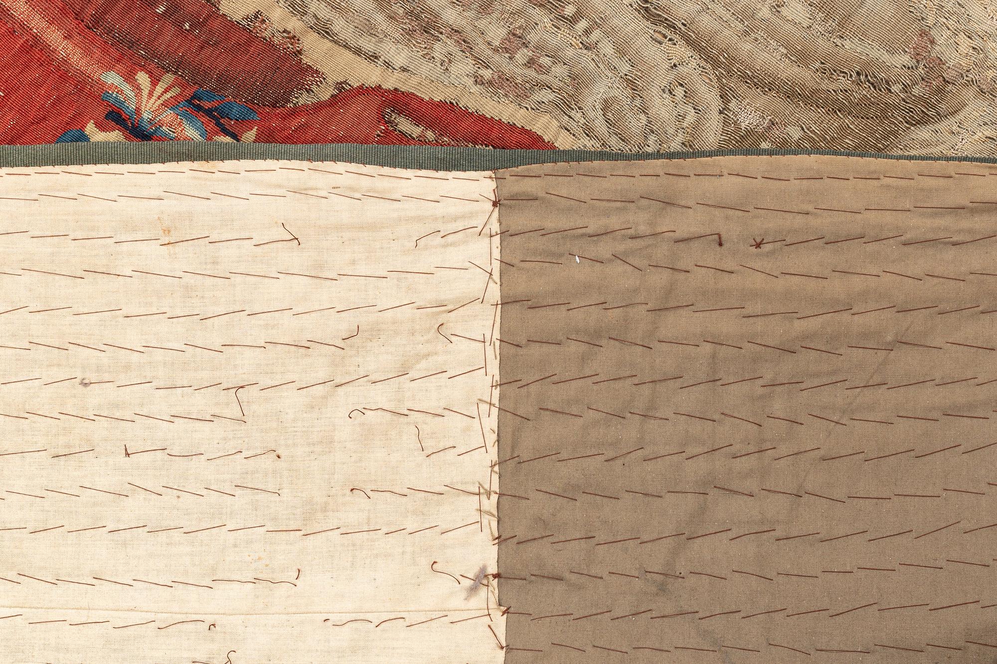 Vävd tapet, "Messalinas död", gobelängteknik, ca 312 x 220 cm, Frankrike/Flanderna, 1600-tal.