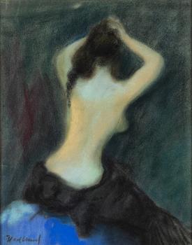 Börje Hedlund, pastel on paper on panel, signed.