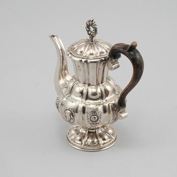 KAFFEKANNA, silver, Wien, Österrike, 1800-tal, vikt 105 gram.